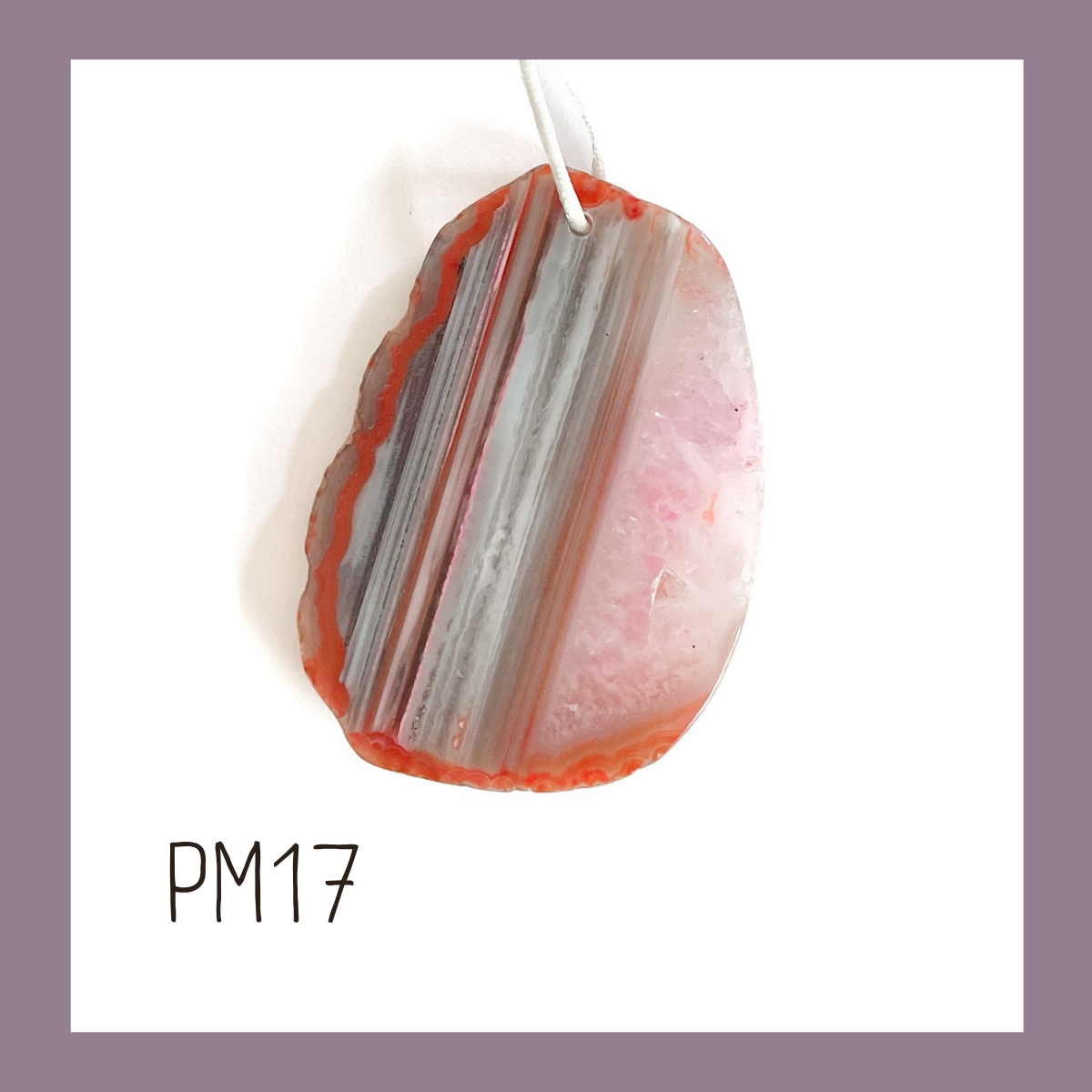 MINI Agate Ornament - Pinks