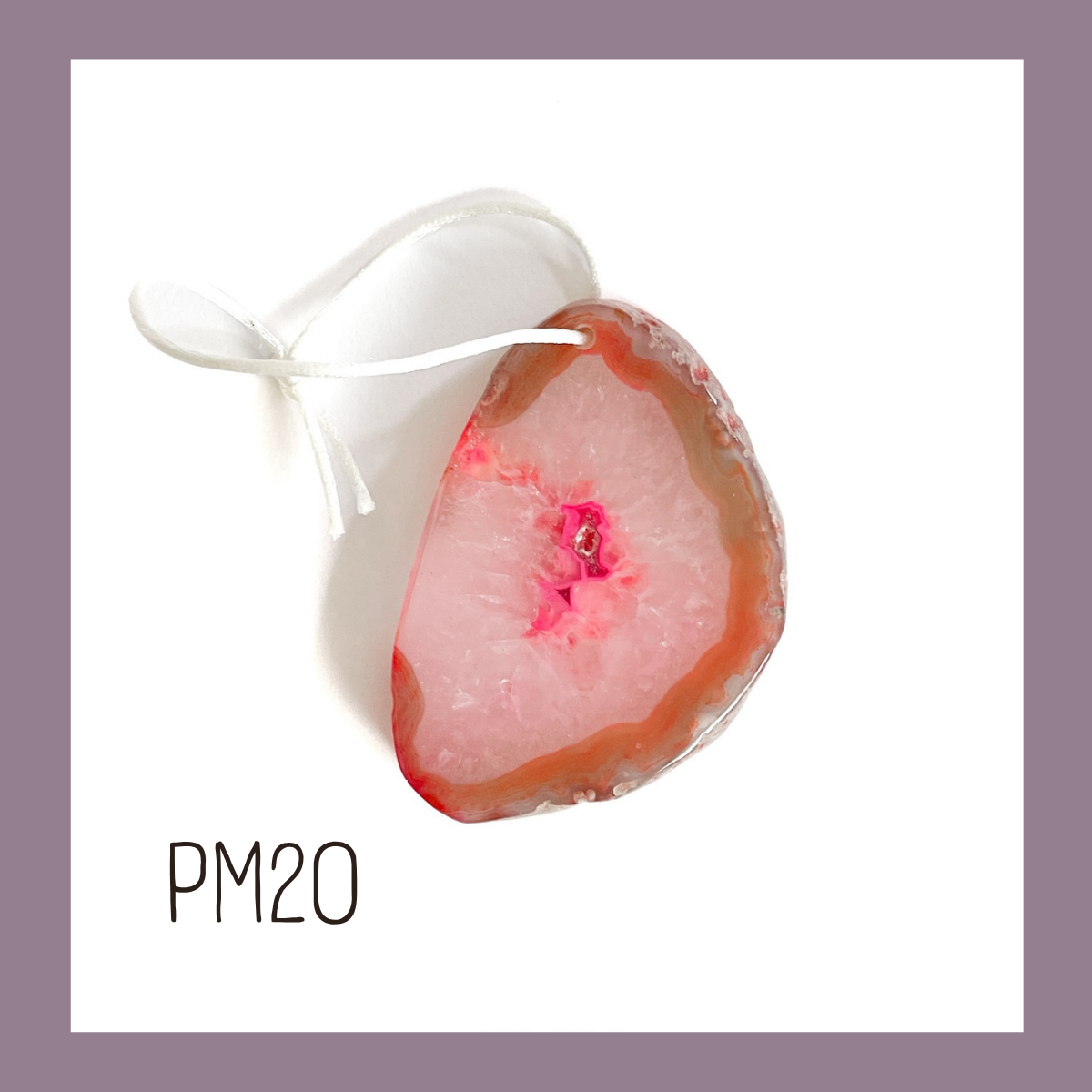 MINI Agate Ornament - Pinks