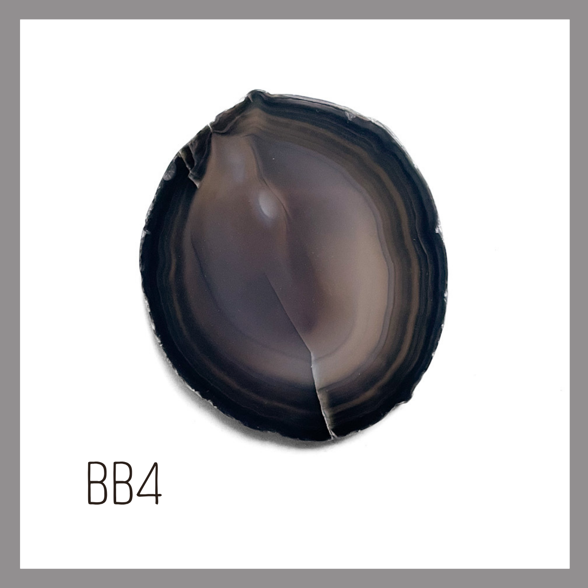 Agate Ornament - Dark with Bronze Ink