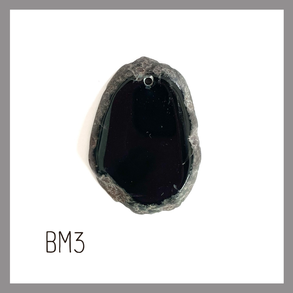 MINI Agate Ornament -Black