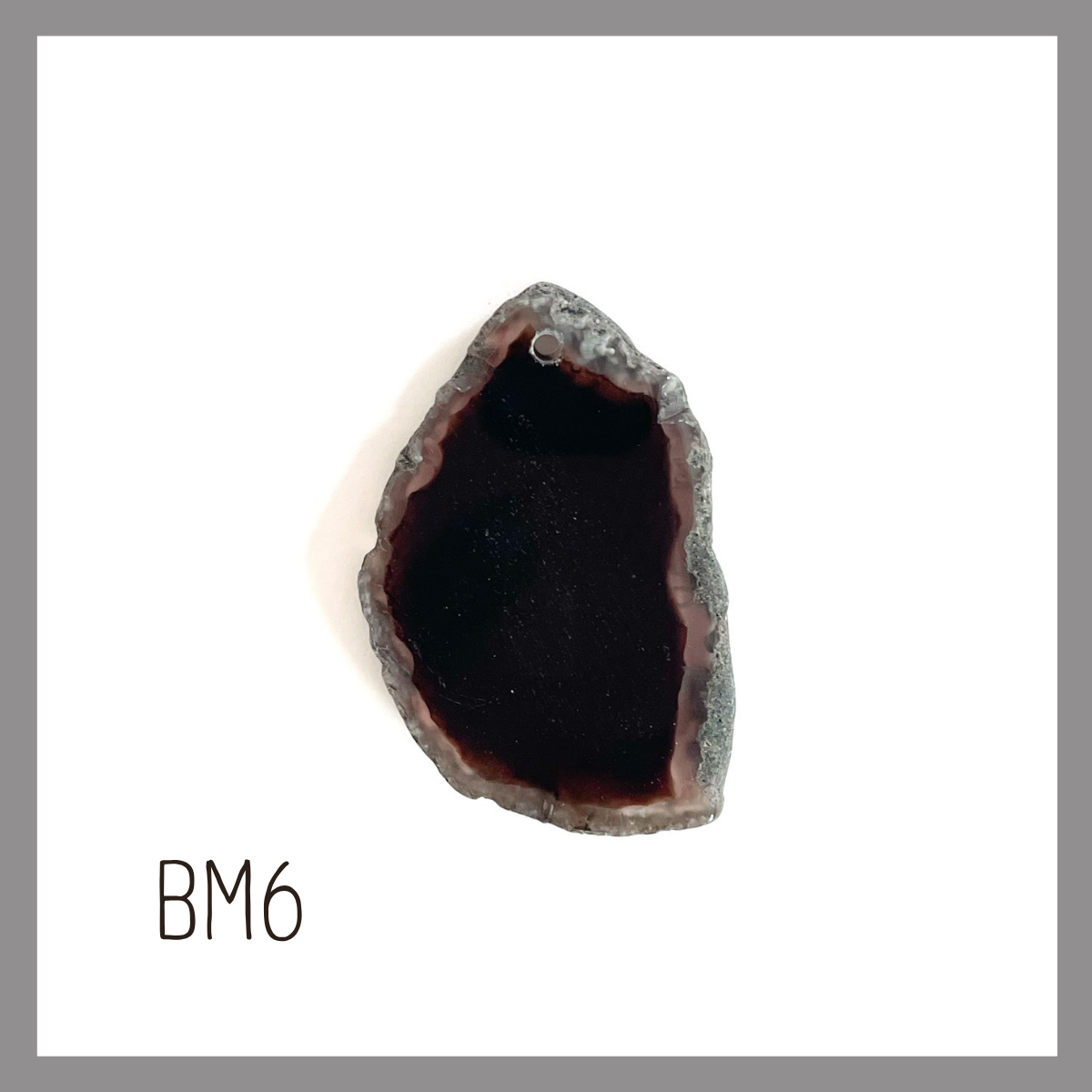 MINI Agate Ornament -Black