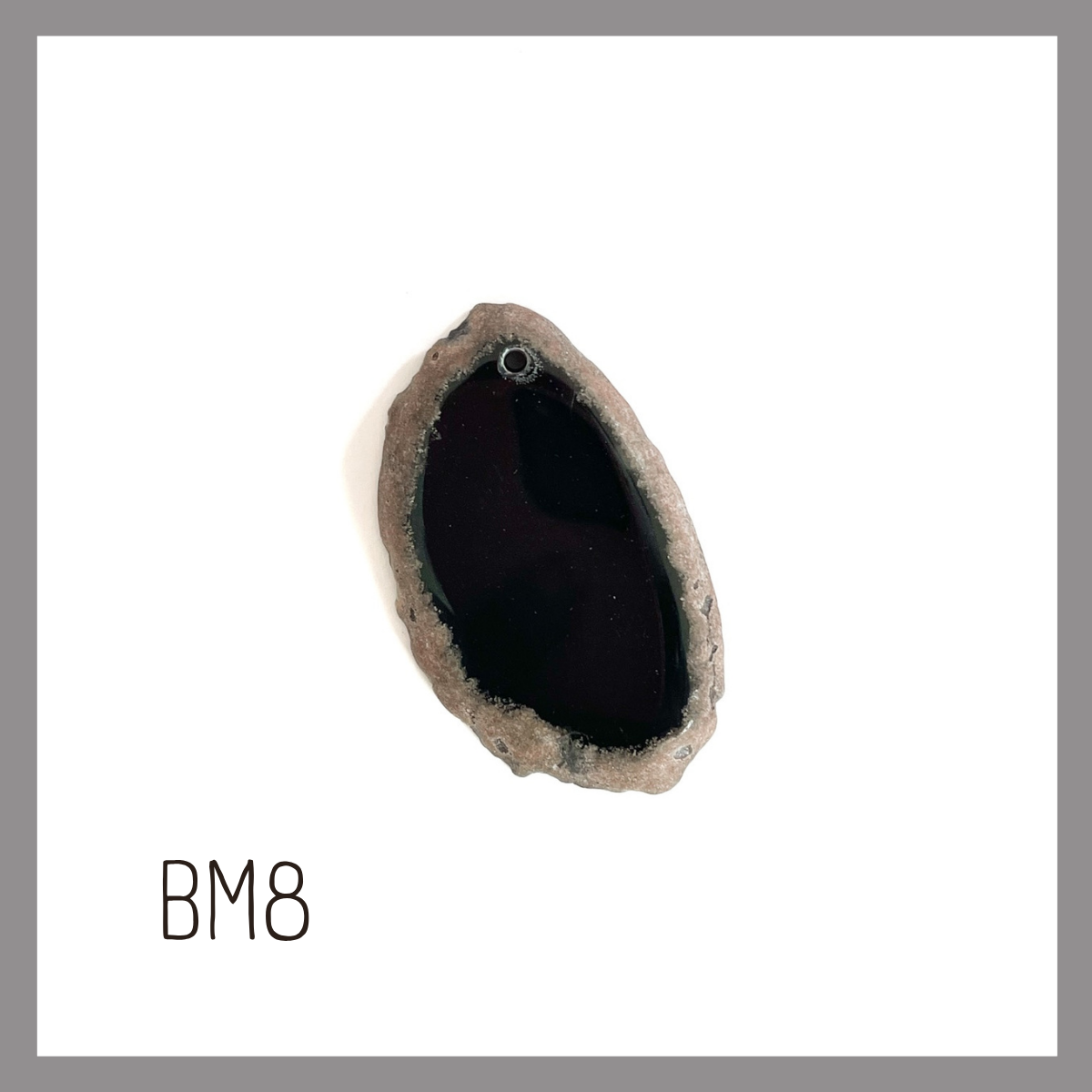 MINI Agate Ornament -Black