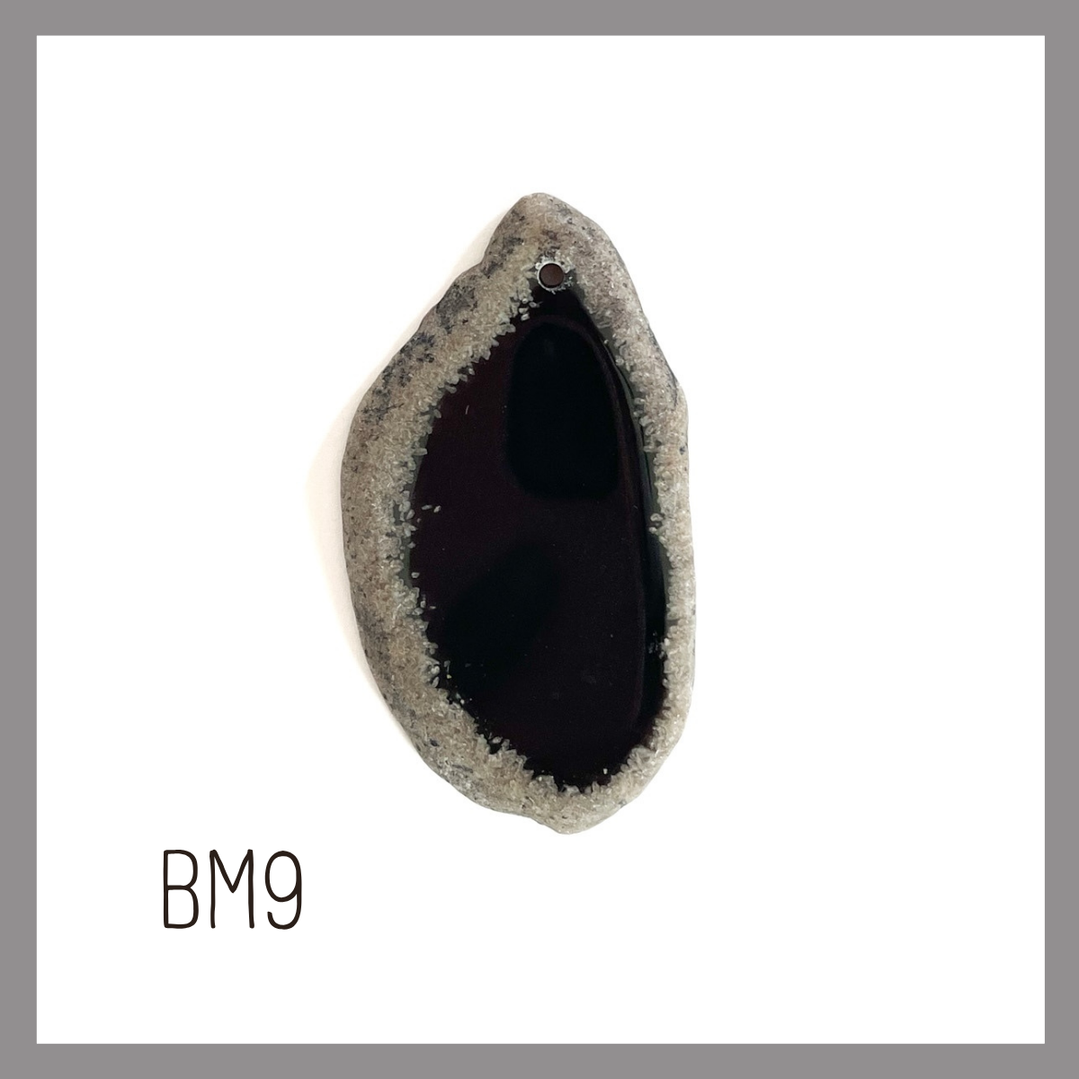 MINI Agate Ornament -Black