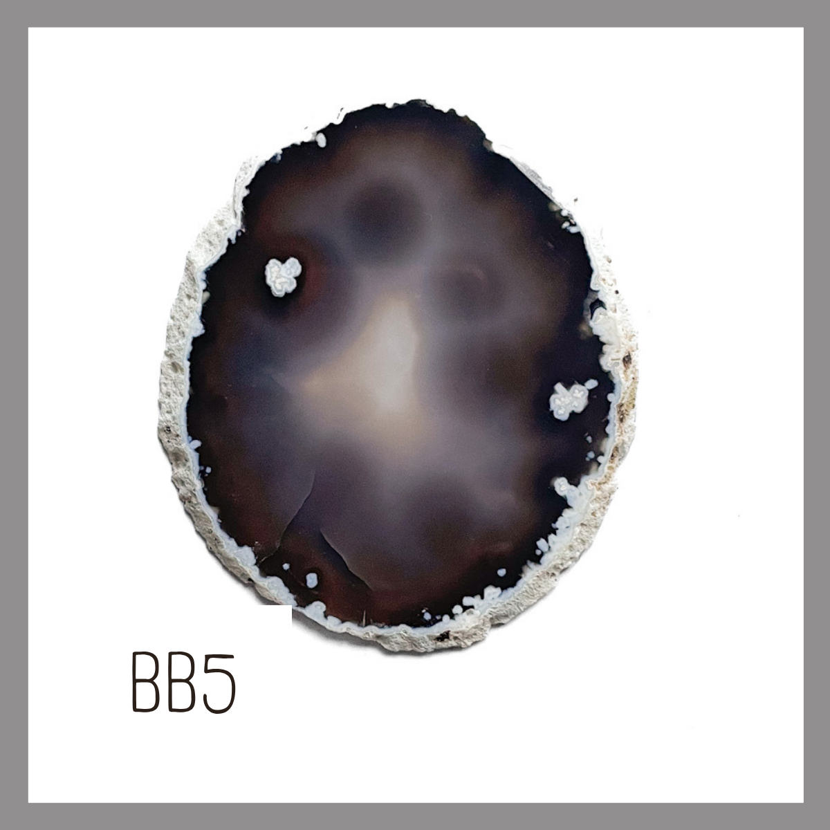 Agate Ornament - Dark with Bronze Ink