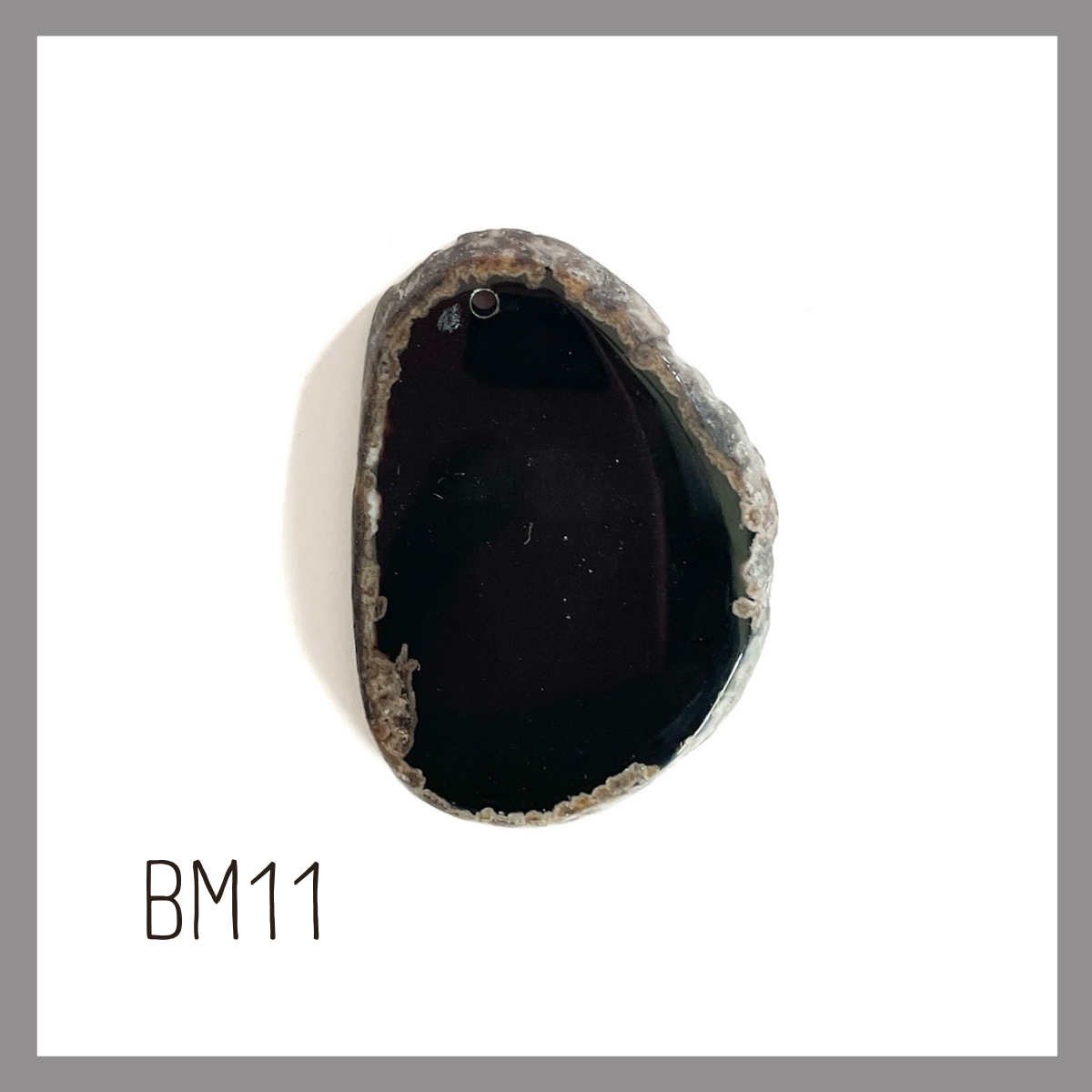MINI Agate Ornament -Black