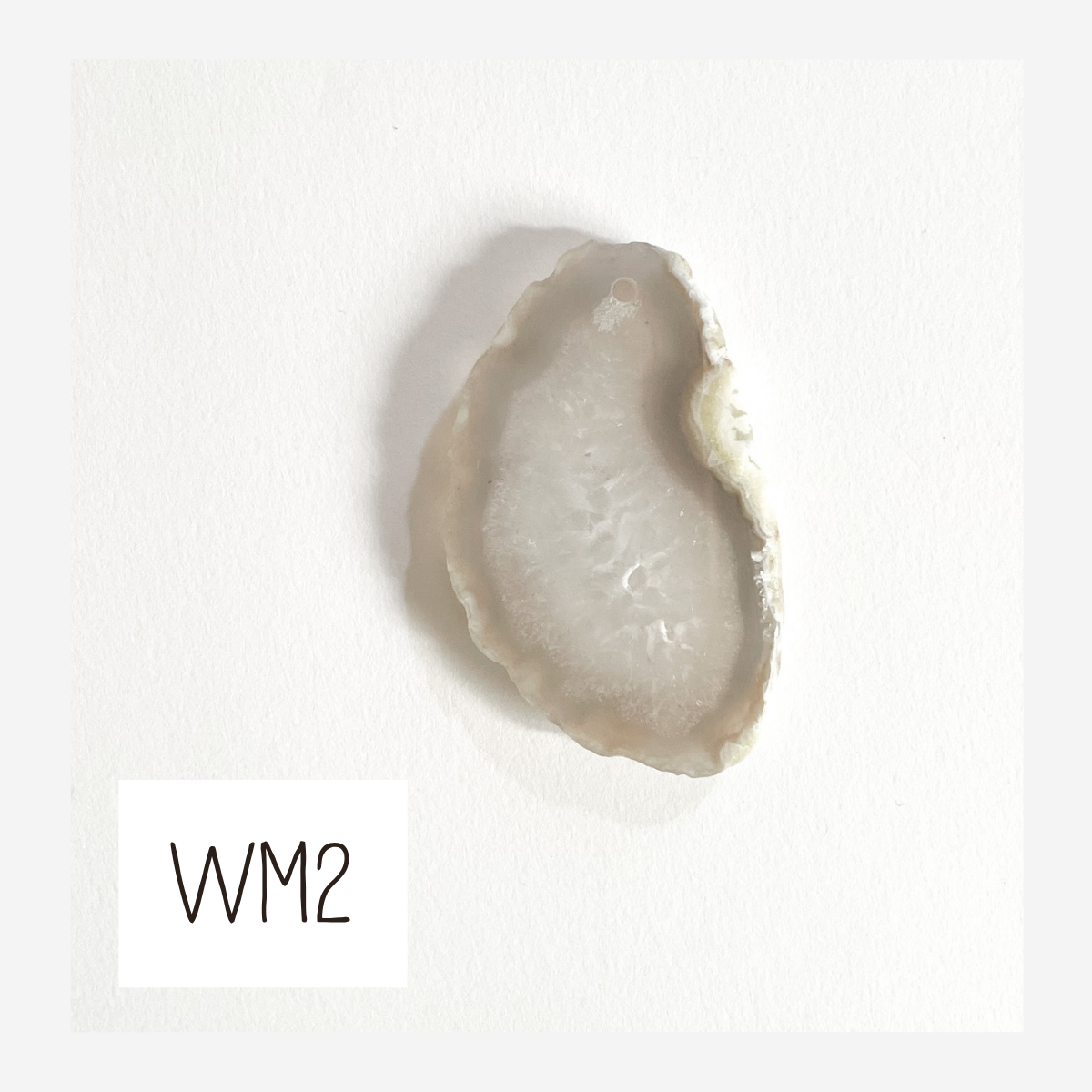 MINI Agate Ornament -White