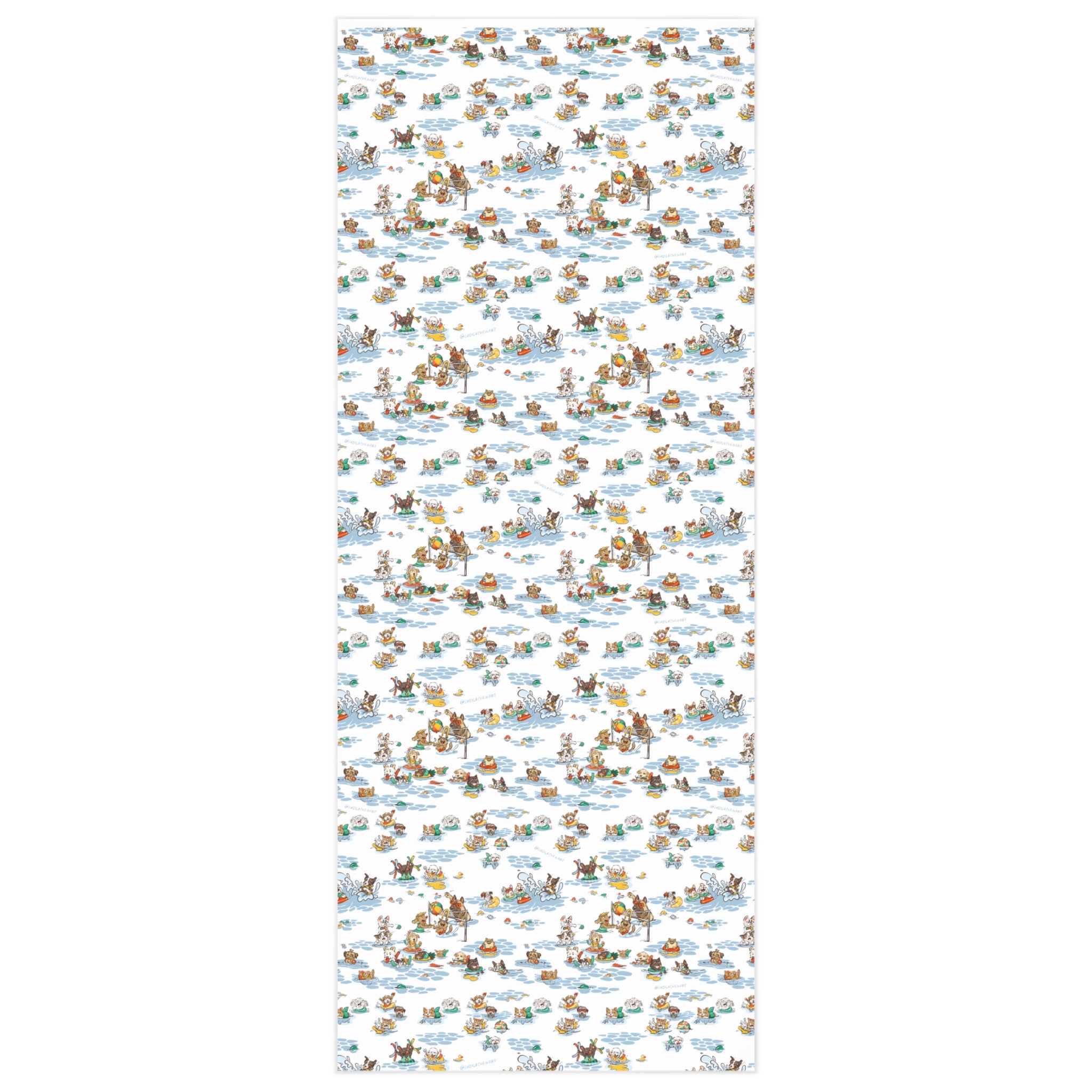 Wrapping Paper - Pool Party White