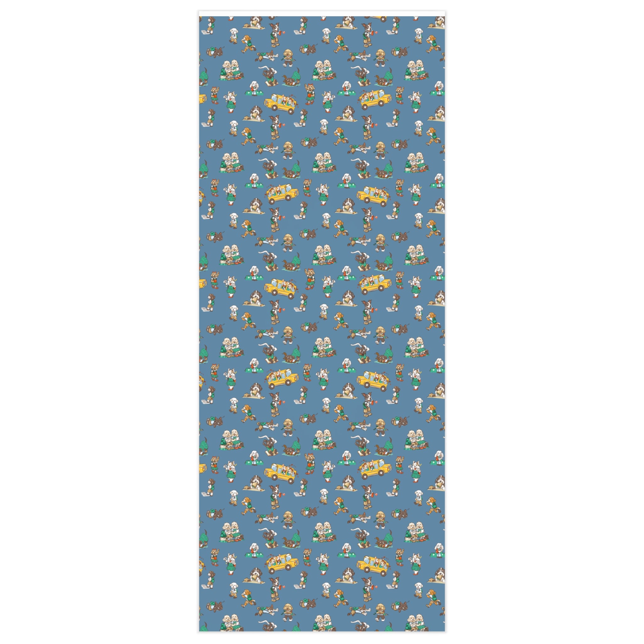 Wrapping Paper - School Blue