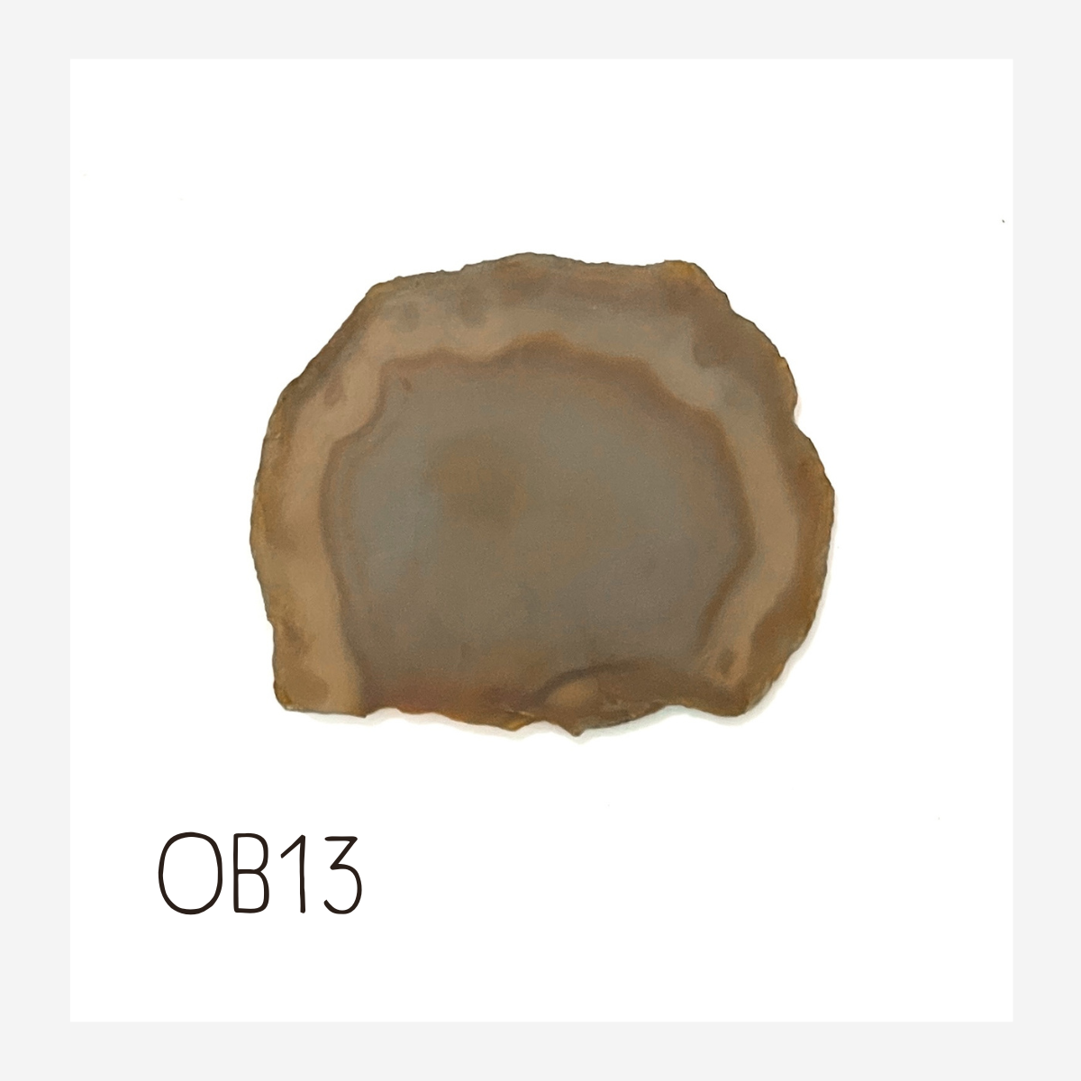 LARGE Agate Ornament - Greys