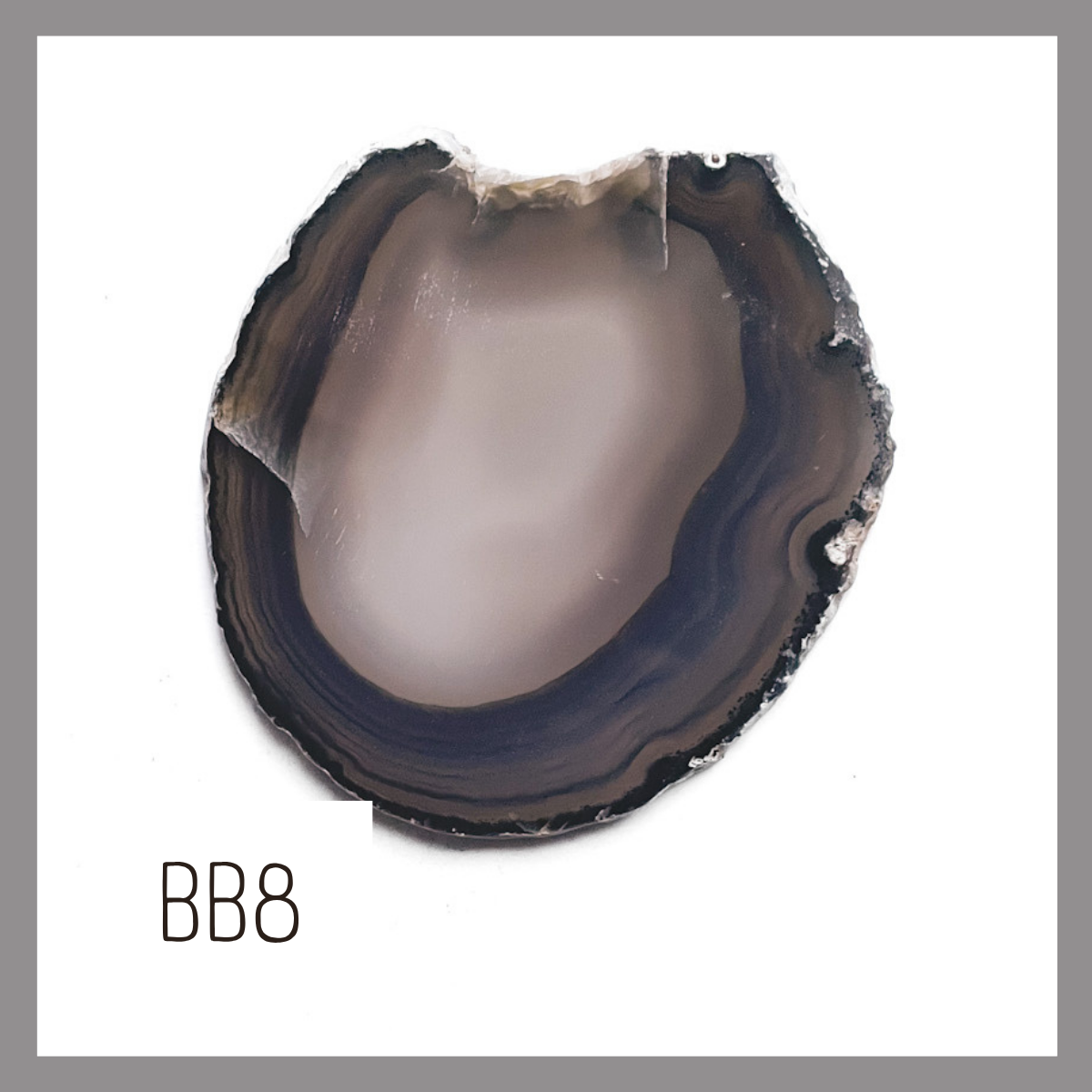 Agate Ornament - Dark with Bronze Ink