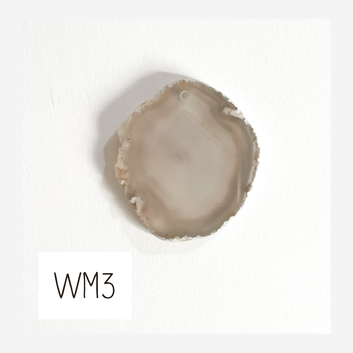 MINI Agate Ornament -White