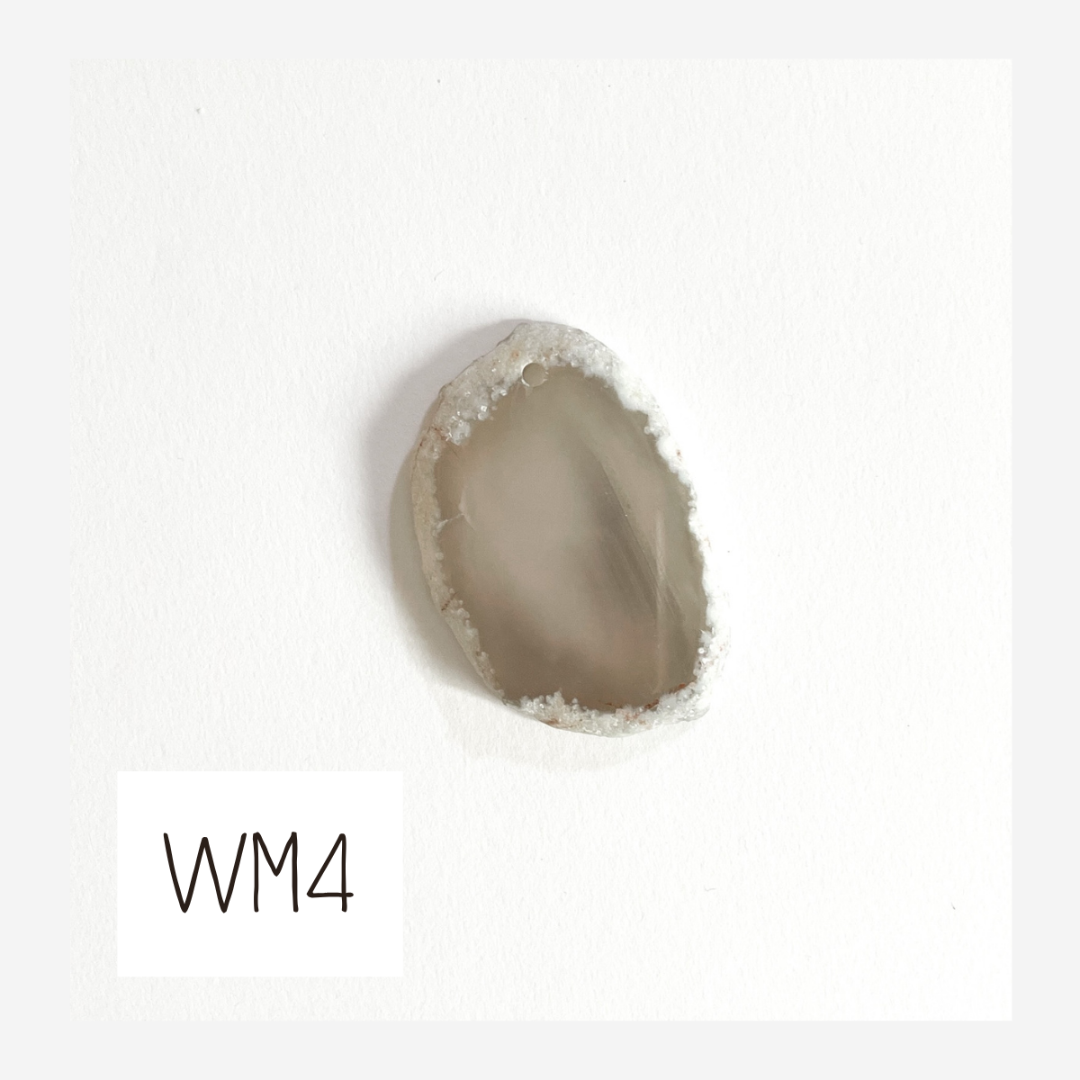 MINI Agate Ornament -White