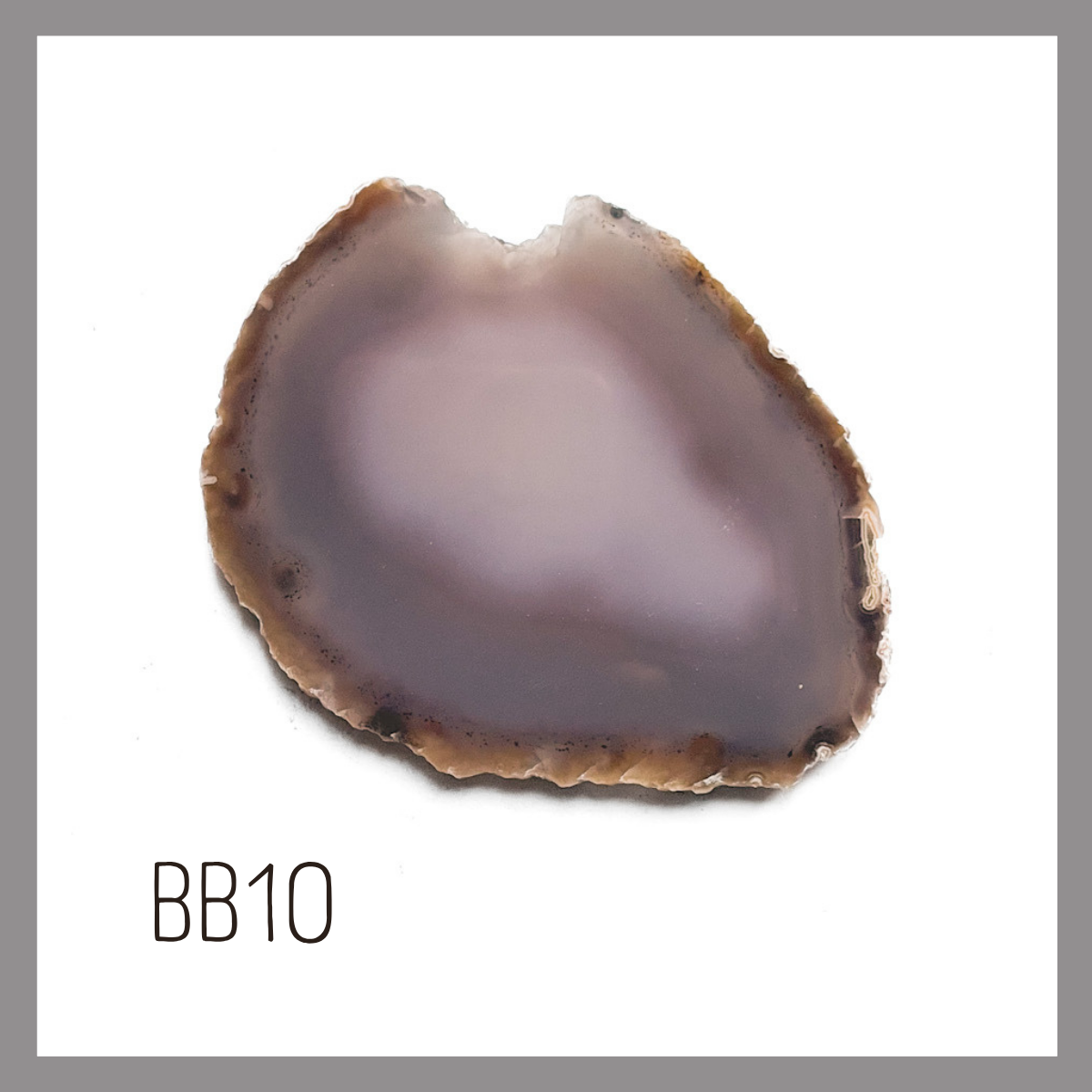 Agate Ornament - Dark with Bronze Ink