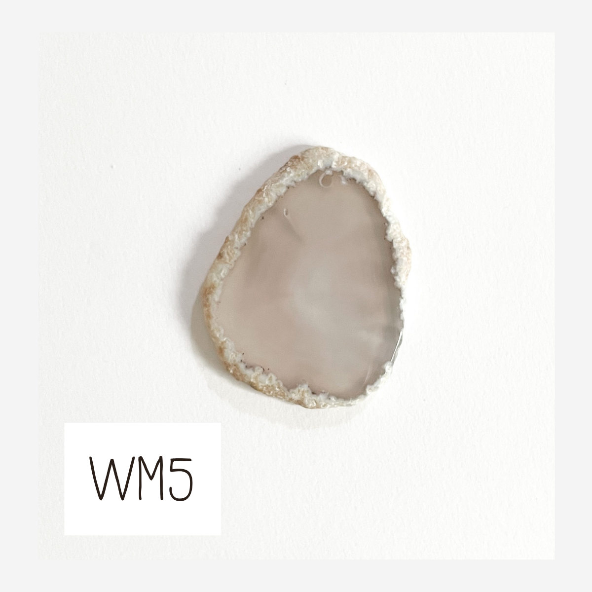 MINI Agate Ornament -White