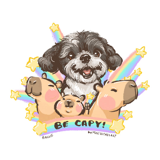 Be Capy Rainbow Stamp