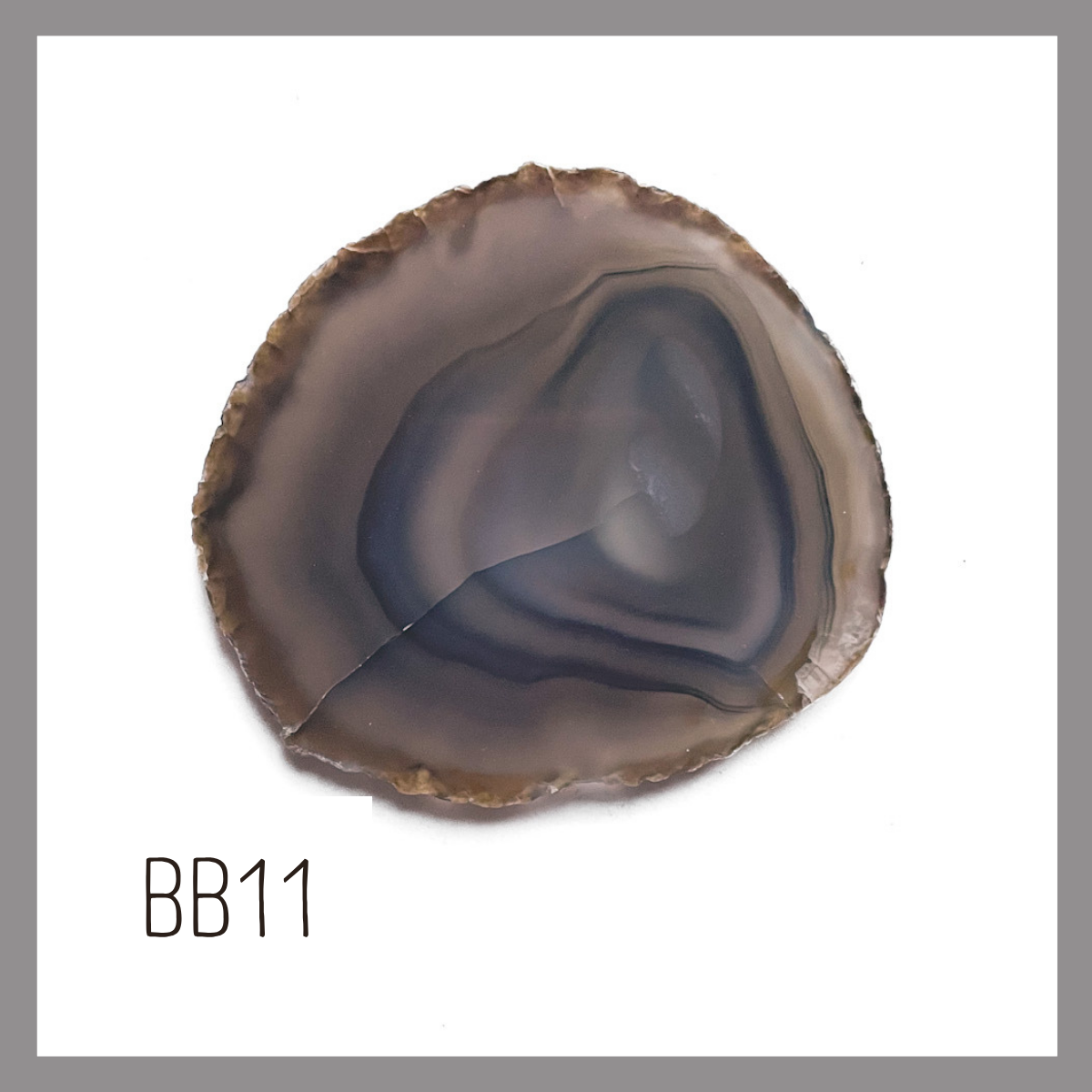 Agate Ornament - Dark with Bronze Ink