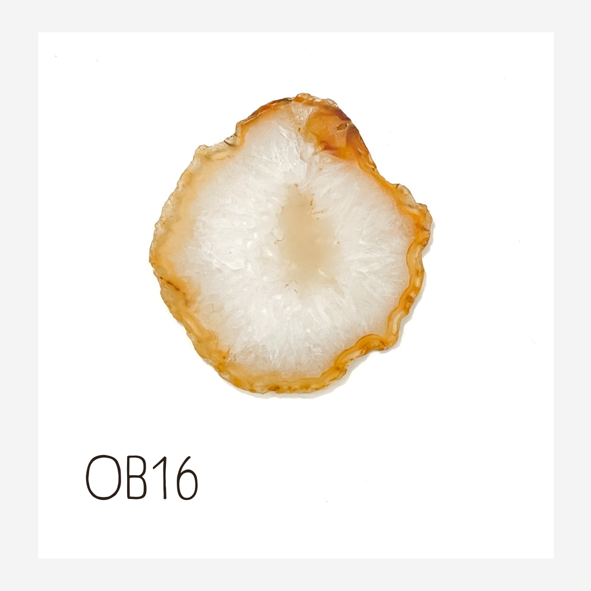 LARGE Agate Ornament - Greys