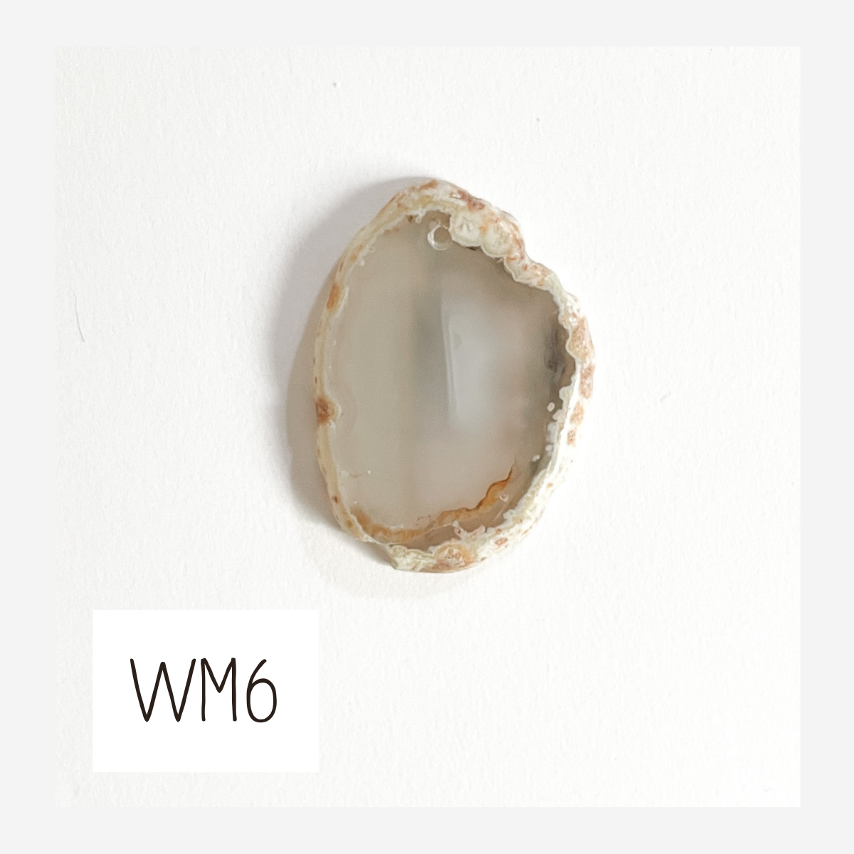 MINI Agate Ornament -White