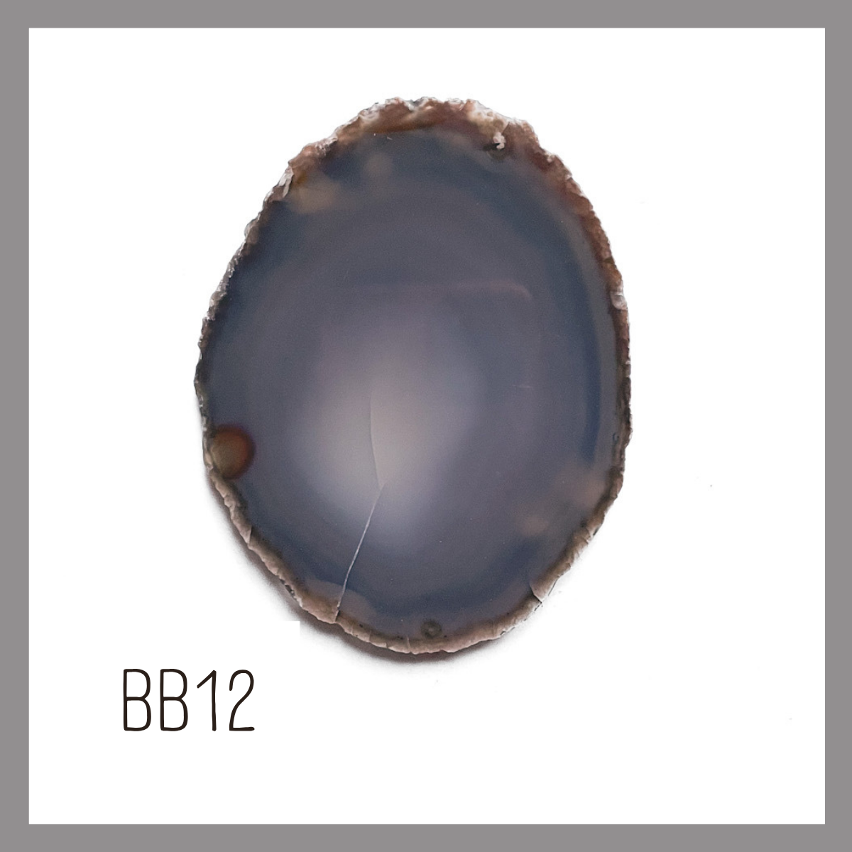 Agate Ornament - Dark with Bronze Ink