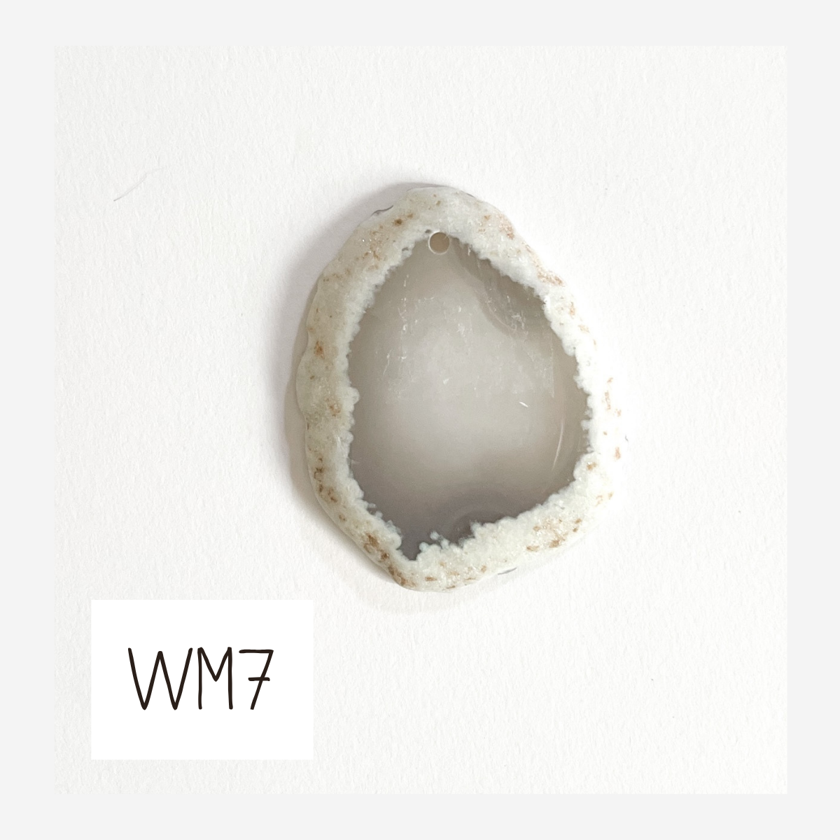 MINI Agate Ornament -White
