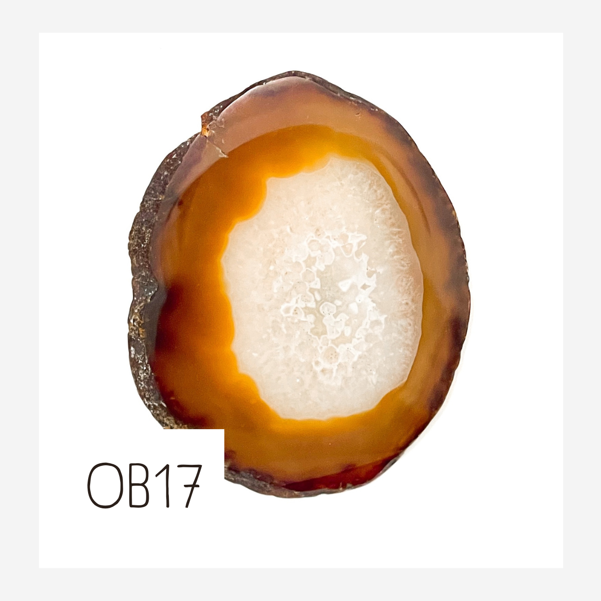 LARGE Agate Ornament - Greys