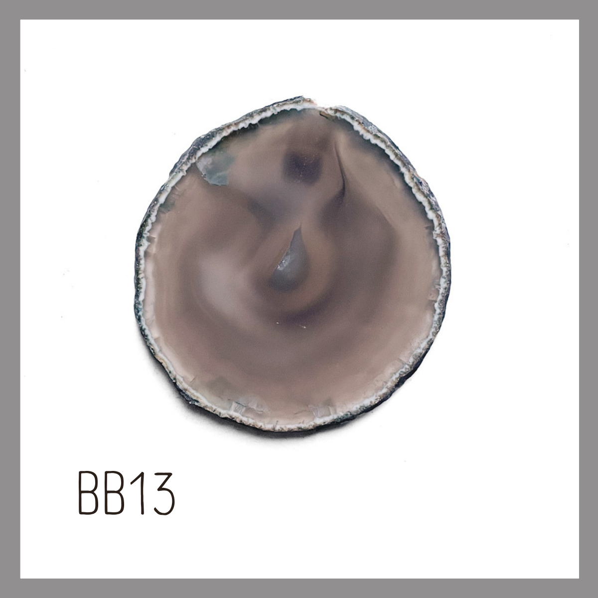 Agate Ornament - Dark with Bronze Ink