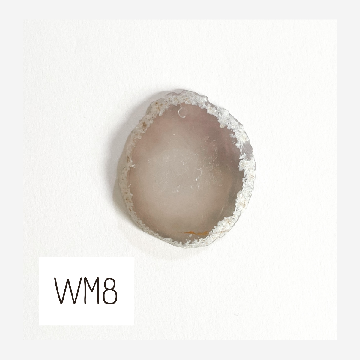 MINI Agate Ornament -White
