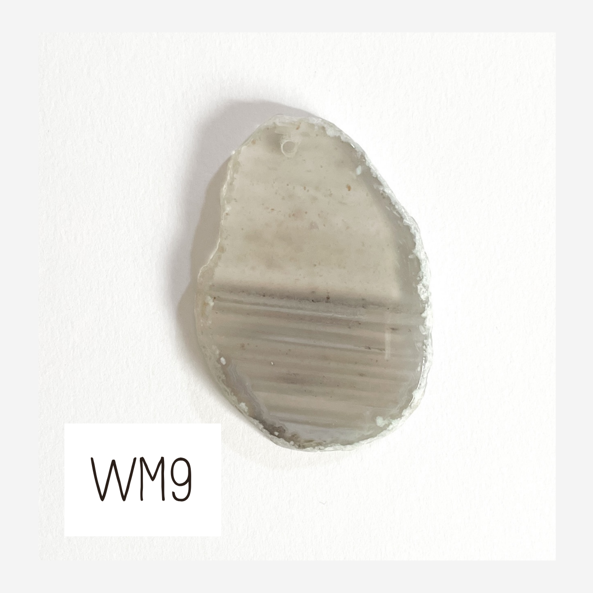 MINI Agate Ornament -White