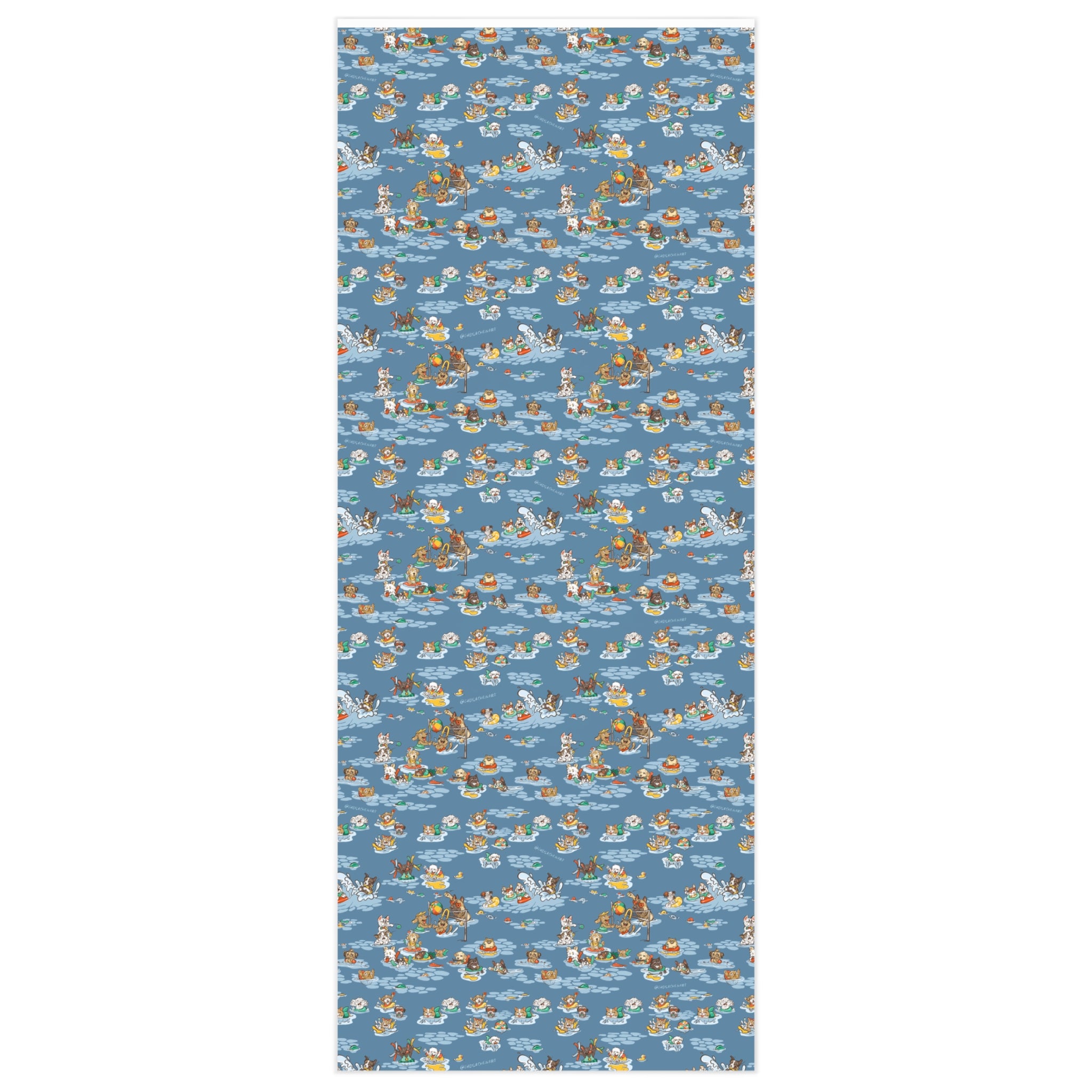 Wrapping Paper - Pool Party Blue