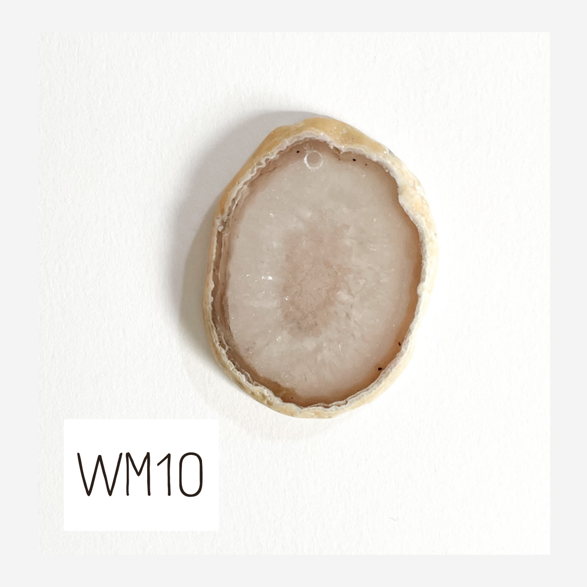 MINI Agate Ornament -White