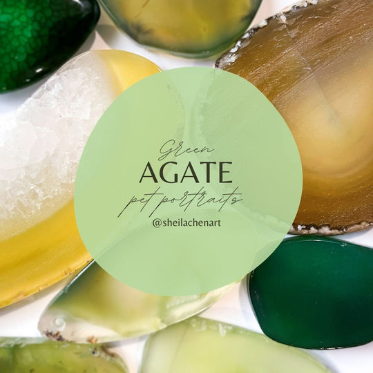 Agate Ornament - Green