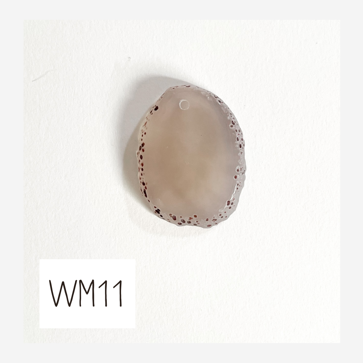 MINI Agate Ornament -White