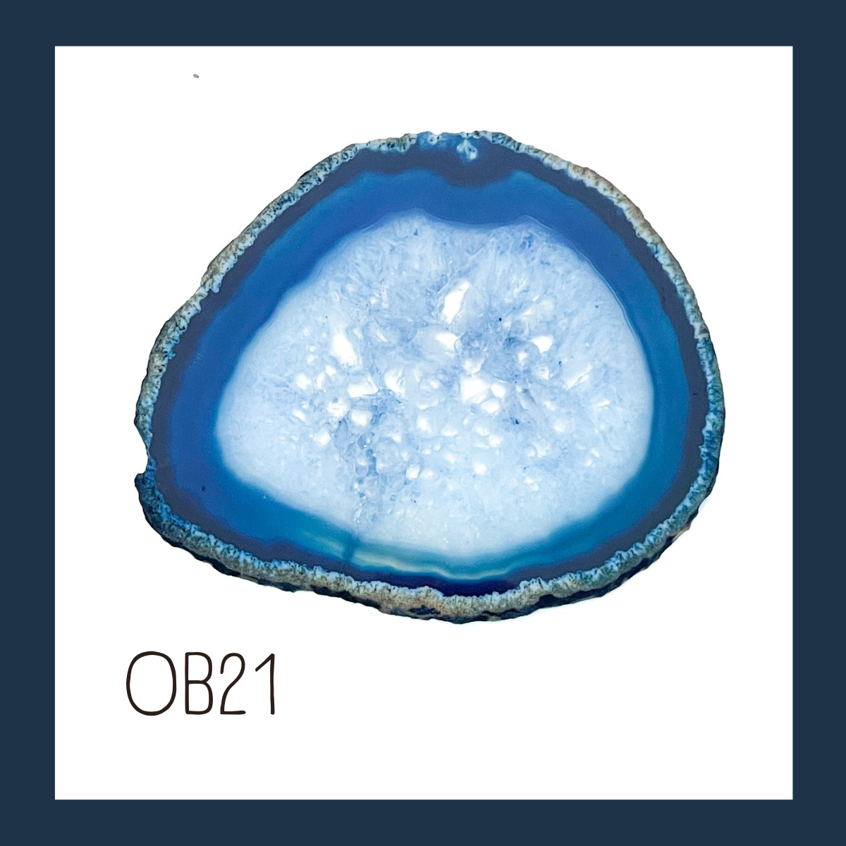 LARGE Agate Ornament - Ocean