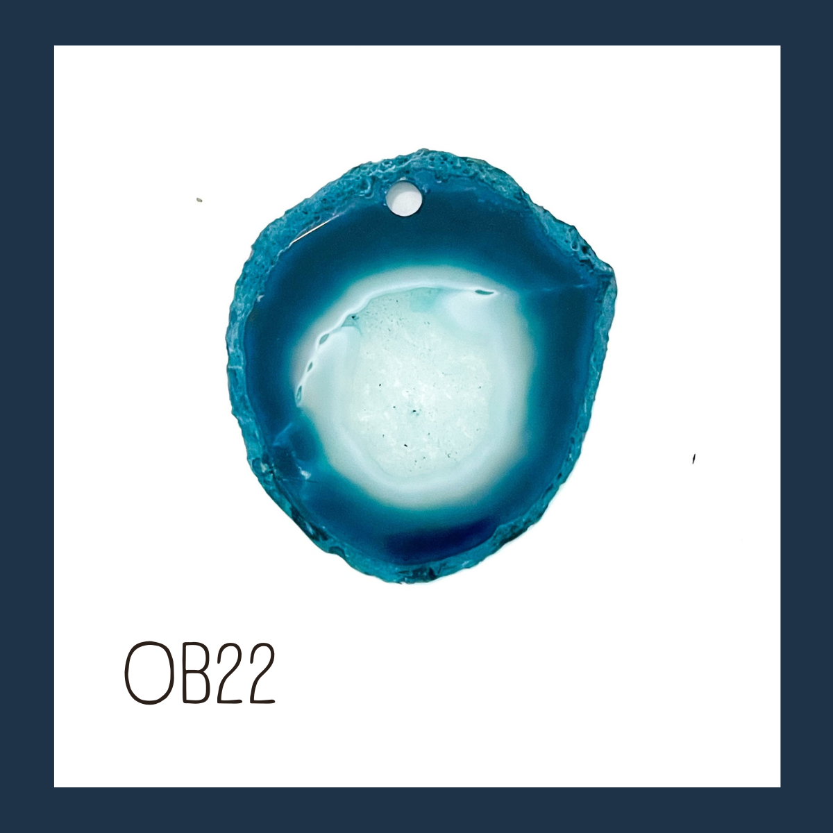 LARGE Agate Ornament - Ocean