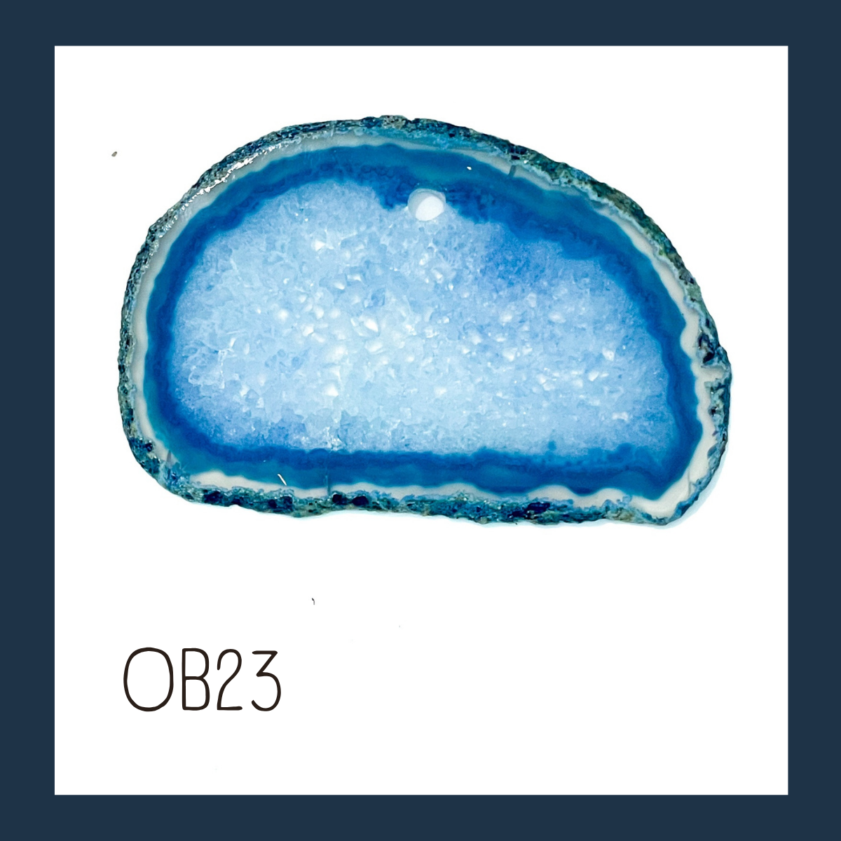 LARGE Agate Ornament - Ocean