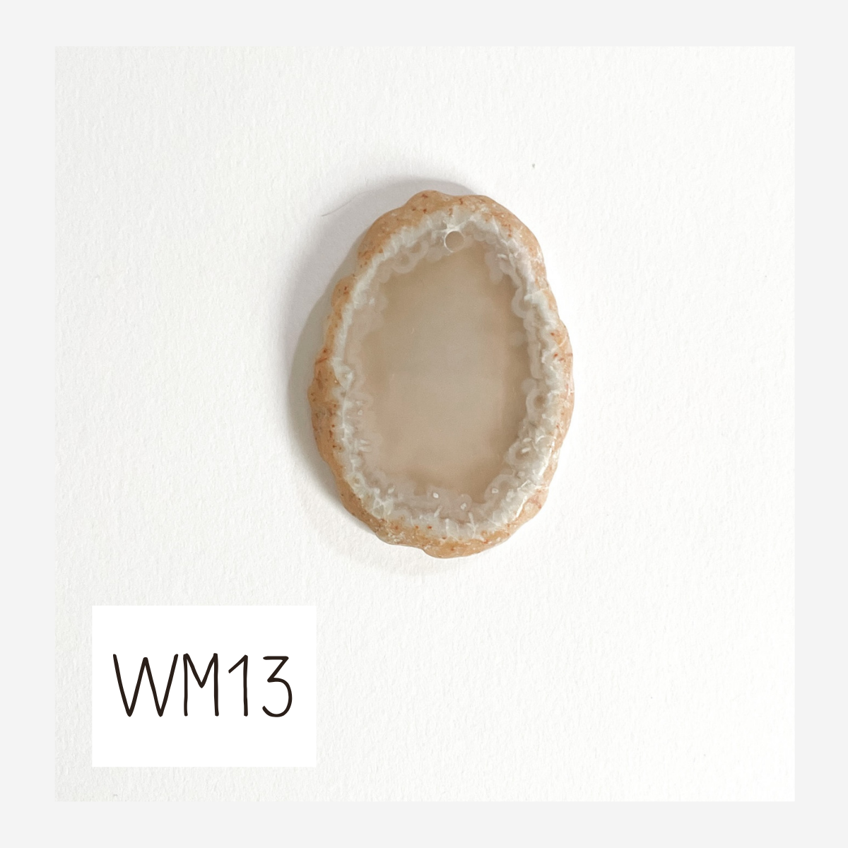 MINI Agate Ornament -White
