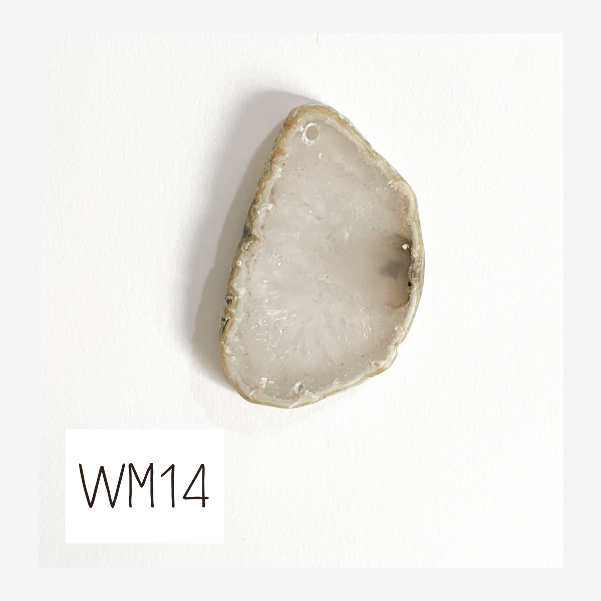 MINI Agate Ornament -White