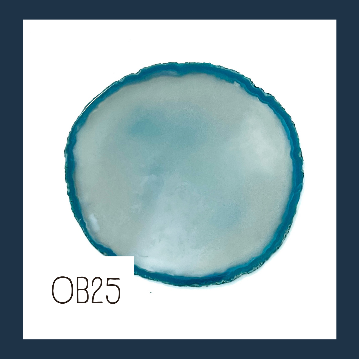 LARGE Agate Ornament - Ocean