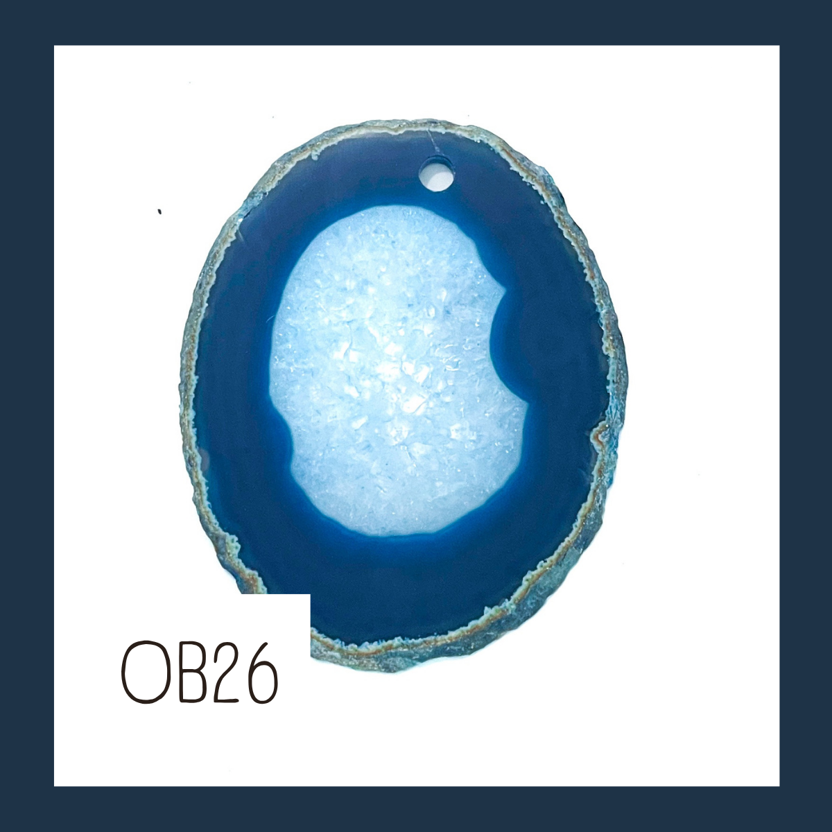 LARGE Agate Ornament - Ocean