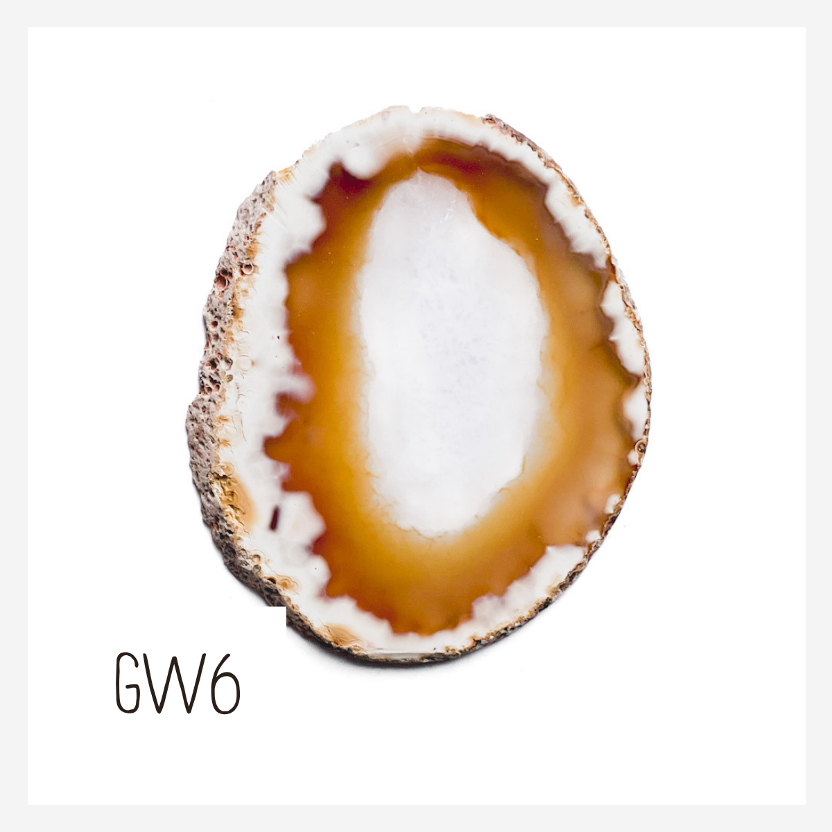 Agate Ornament - Light with Black Ink