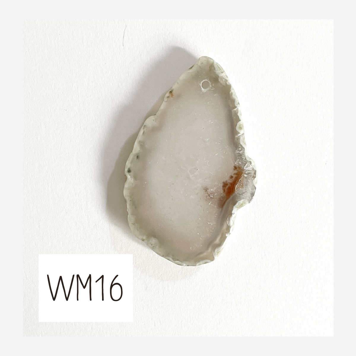 MINI Agate Ornament -White