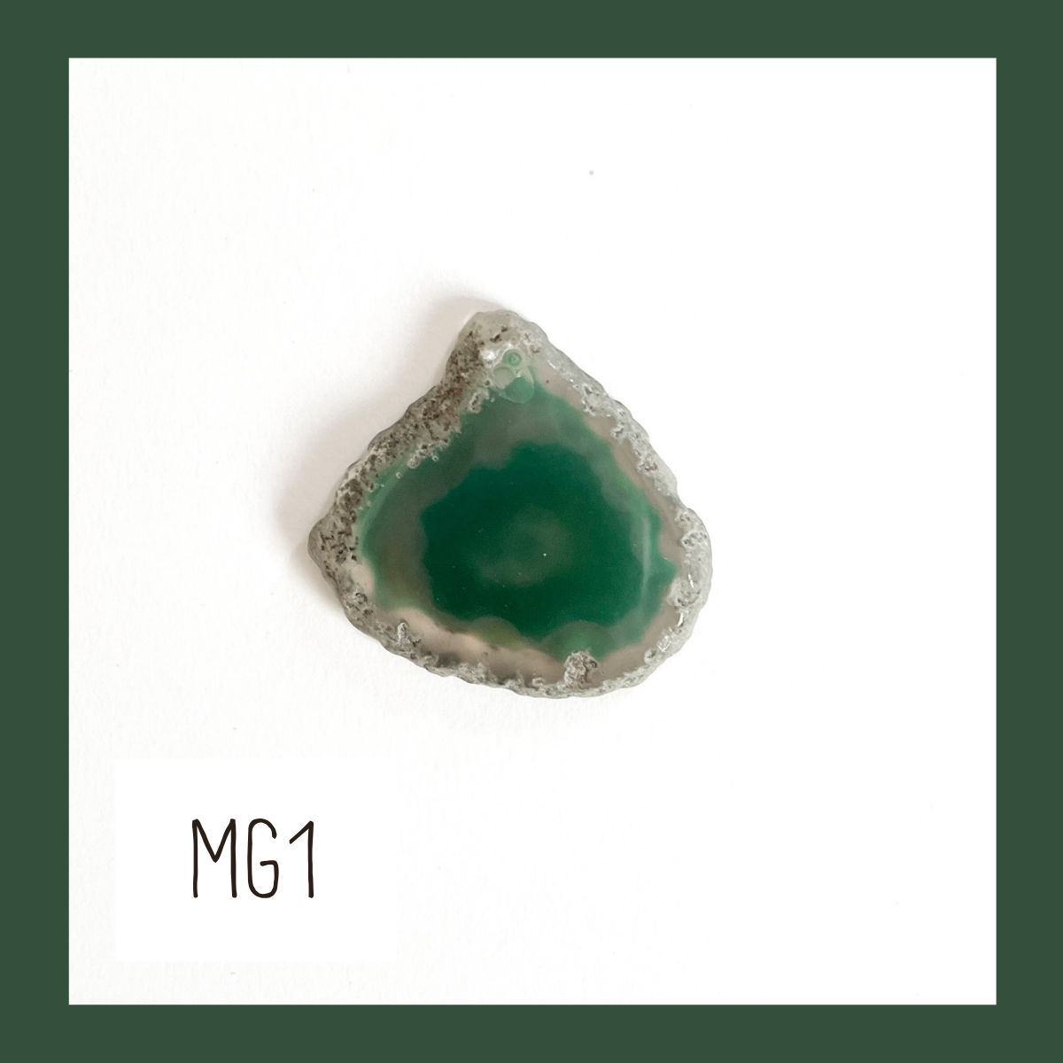 MINI Agate Ornament -Green