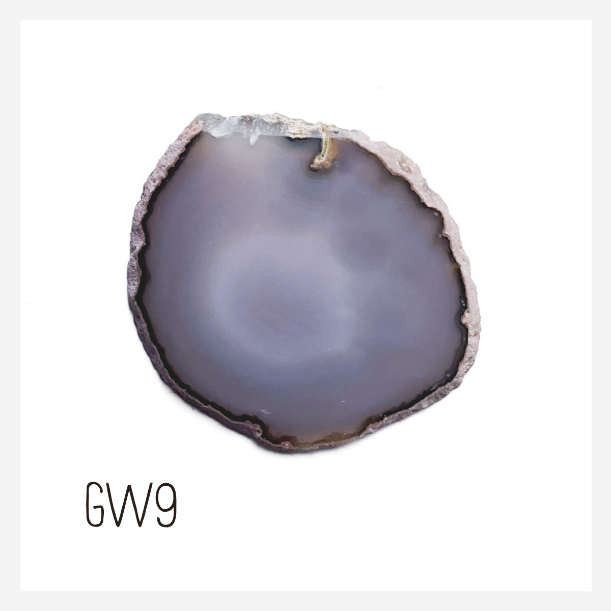 Agate Ornament - Light with Black Ink