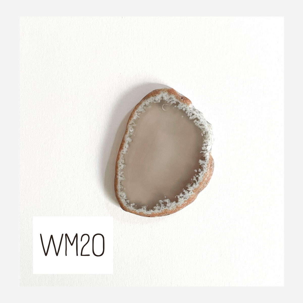 MINI Agate Ornament -White