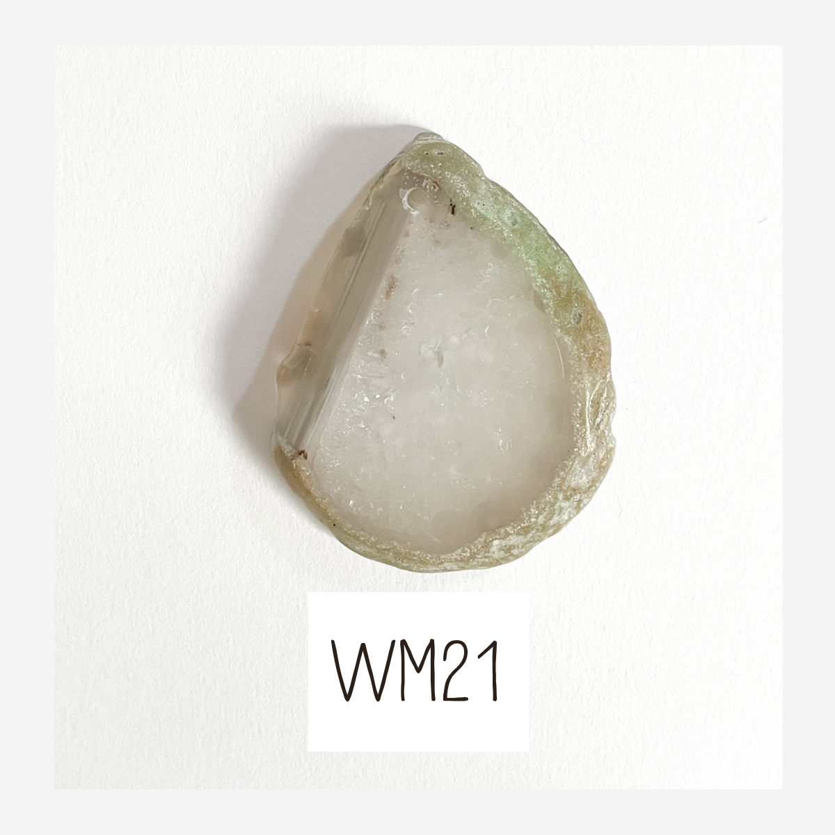 MINI Agate Ornament -White