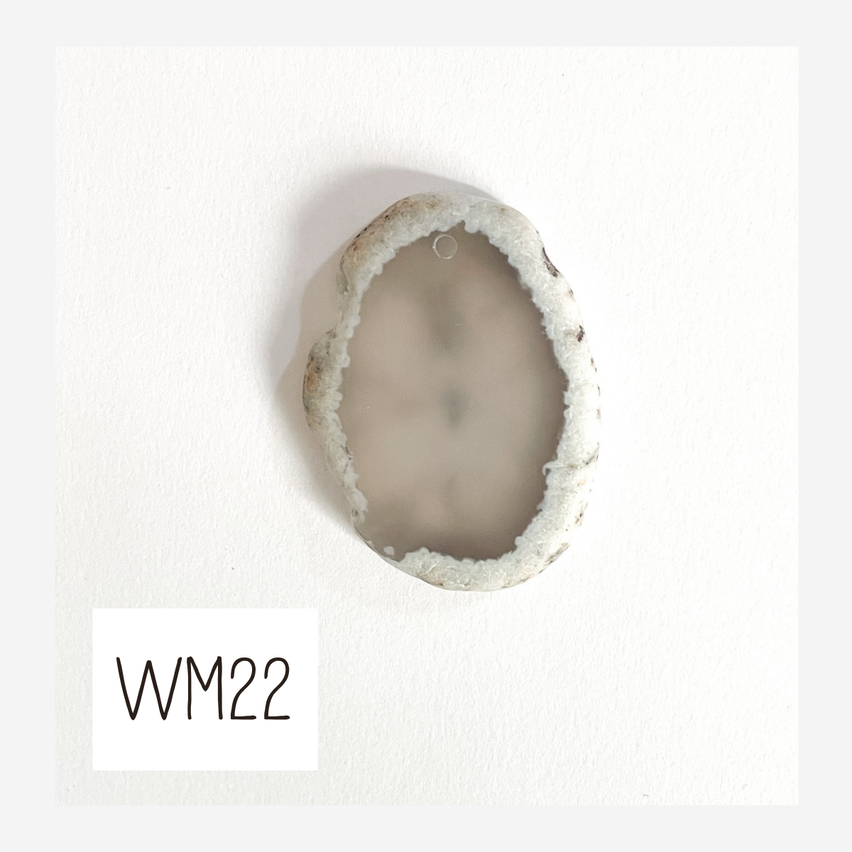 MINI Agate Ornament -White