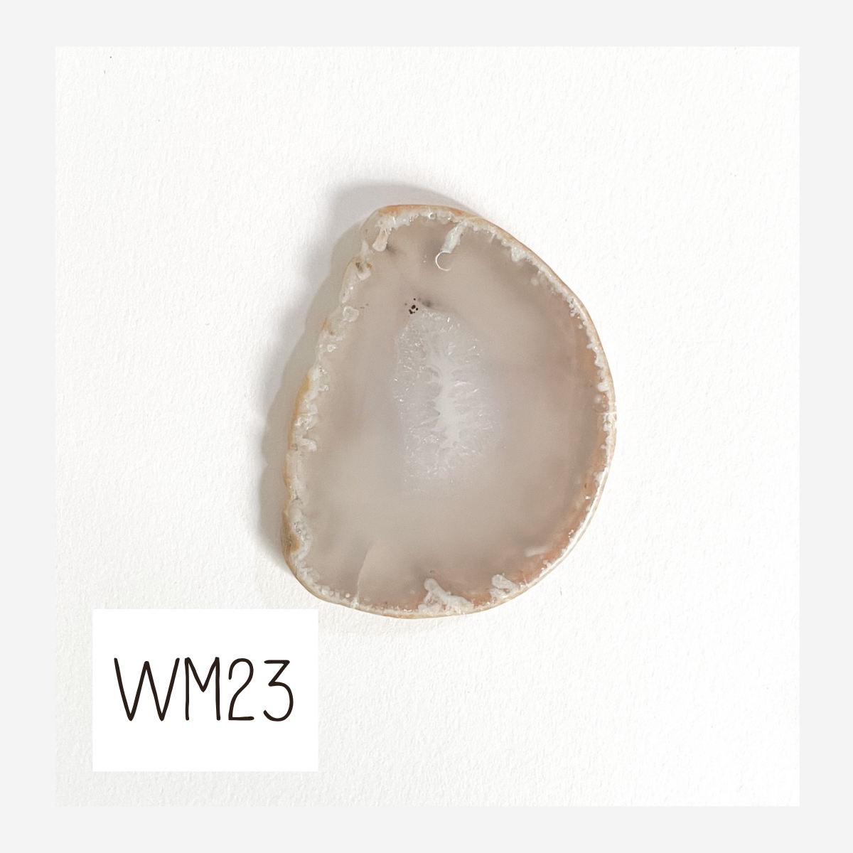 MINI Agate Ornament -White