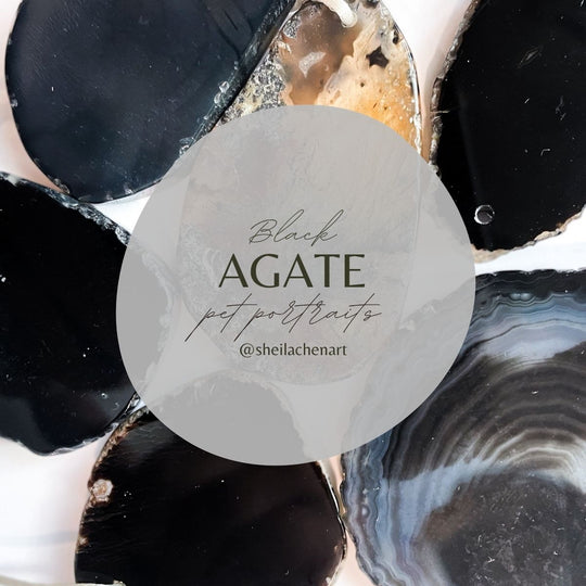 Agate Ornament - Black