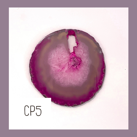 LARGE Agate Ornament - Peony