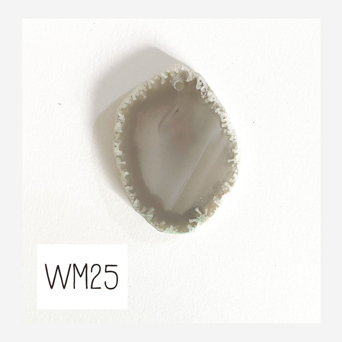 MINI Agate Ornament -White